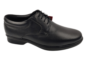 Zapatos Oxford de Vestir para Hombre, de Piel Negra de Oveja, con Punta en Pico, con Cordones, para Oficina y Carrera Profesional, Color Sólido, Suela de Goma con Relieve - Product Image 1
