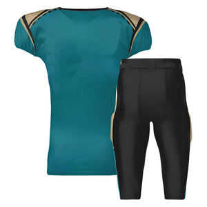 Uniforme de football américain au style unique, logo personnalisé avec impression, pour équipe de football, look décontracté. - Product Image 2