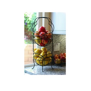 Panier à fruits en métal au design contemporain élégant, adapté aux maisons, aux bureaux et aux lieux d'accueil. - Product Image 6