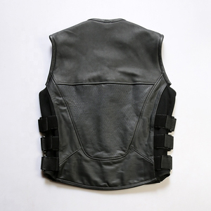 New Casual Winter Outdoor Sports Motorcycle Waistcoat Genuine <b>Leather</b> <b>Sleeveless</b> <b>Jacket</b> Waterproof Quick Dry Men's - Product Image 2