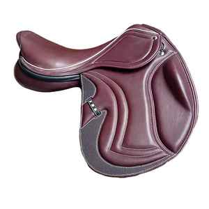 Silla de Doma Inglesa con Estribos, Correas de Cuero, Árbol de Madera/Plástico, Duradera, Set Completo para Montar a Caballo con Herrajes de Acero Inoxidable - Product Image 1
