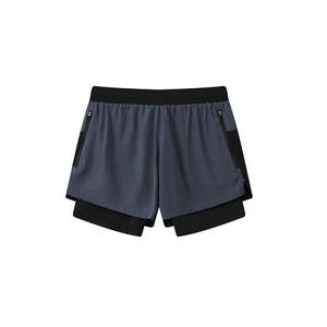 Mens Sports Running Shorts Breathable Quick Dry Knitted Canvas Solid <b>Mid</b> Waist Training Gym Shorts OEM Service - Product Image 1
