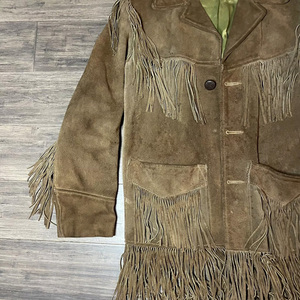 Chaqueta de Cuero con Flecos Vintage para Hombre y Mujer, Estilo Occidental de Lujo, OEM - Product Image 3