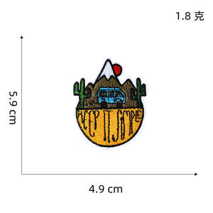 Custom fruit embroidered patch iron on sew on logo badge for <b>clothing</b> apparel hats bags jackets hoodies uniforms woven design - Product Image 3
