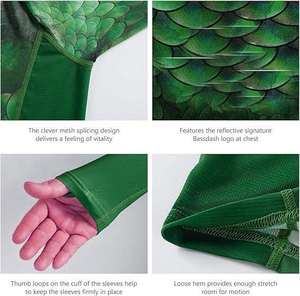 Camisetas de Pesca Personalizadas por Sublimación de Manga Larga para Hombre, Cuello Redondo para Protección Solar, Material de Poliéster, Ropa de Pesca - Product Image 3