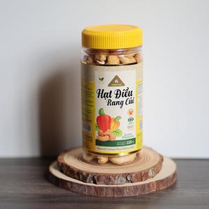 Yellow Lid Jar 220g Premium Organic Flavor Unique Buttery Salty Roasted Cashew <b>Nuts</b> W180 12 Months Shelf Life Dong Phu Vietnam - Product Image 1