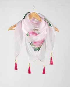 Custom Printed Silk Feel Square Headscarf Soft Lightweight Womens Fashion Scarf OEM ODM Manufacturer Wholesale Supplier - Product Image 1