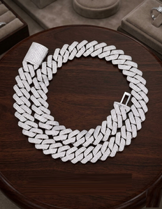 Mens 14K Gold Cuban Link Chain Lab Grown Diamond Iced Out <b>Necklace</b> Hip Hop Style Luxury <b>Statement</b> Chain High End Bling - Product Image 5