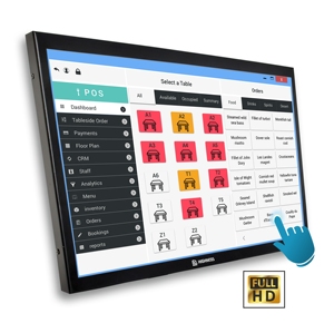 Écran tactile mural Full HD Highness Microelectronics pour point de vente, moniteur commercial avec cœur PLC pour commande de restaurant au sol - Product Image 1