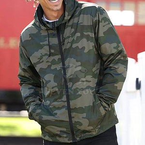 Veste coupe-vent camouflage streetwear, vente en gros, grandes tailles - Product Image 4