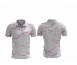 Breathable Polyester Sublimation Polo T Shirt Supplier Durable Stitching for Men Women Youth Quick-Dry Dry-Fit Active - Product Image 2