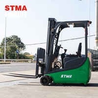 STMA 1ton 1.5ton 3000mm Carretilla elevadora eléctrica con batería Mástil equilibrado para múltiples situaciones Construcción de almacenes