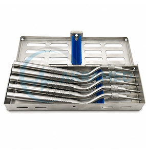 5 Pcs Dental Surgical Osteotome Set with Sterilization Cassette Adjustable Bone Spreading Concave Tip CE ISO Certified - Product Image 2