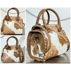 กระเป๋าสะพายไหล่หนังวัวแท้ลายสลักมือ แบรนด์ Manufacturer Outdoor Speedy รุ่นมินิ สำหรับผู้หญิง กระเป๋าถือหรูหรา กระเป๋าเดินทาง - Product Image 1