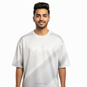 T-shirt décontracté surdimensionné pour homme, style streetwear, sublimation, mode moderne - Product Image 1