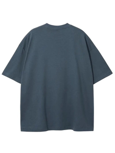 Oversized T-shirt for <b>Men</b> Organic Cotton <b>Men's</b> Tshirts Short <b>Sleeve</b> T-Shirt Top Summer <b>Mens</b> Top Regular Length Plain Dyed Fit - Product Image 5