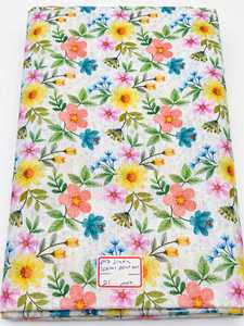 Multi-Color Floral 100% Polyester Linen Woven <b>Fabric</b> Medium <b>Weight</b> 120gsm Chemical-Resistant Quick-Dry Breathable for Suits - Product Image 1