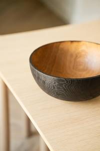 Juego de tazones redondos de madera para ensalada, perfecto para organizar cenas, comidas familiares y experiencias elegantes de servir comida. - Product Image 3