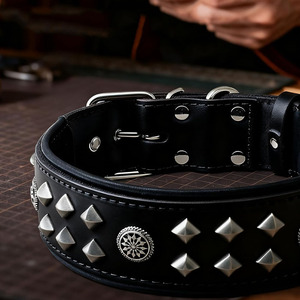 Adjustable Leather <b>Braided</b> Dogs pet Collars with <b>braided</b> detailing for secure and comfortable fit in reasonable price - Product Image 6