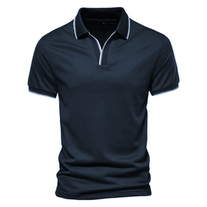 Camiseta Polo Personalizada de Alta Calidad para Hombre, Manga Corta, Corte Ajustado, Informal, para Negocios, Golf - Product Image 1