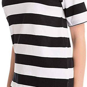 Polo décontracté pour femme, manches courtes, grandes tailles, en coton doux, motif uni avec boutons décoratifs, pour femmes avec options OEM ODM - Product Image 6