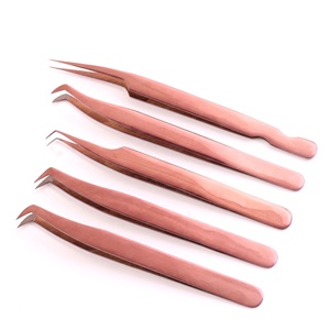 Le plus récent équipement de beauté durable de pinces à cils réutilisables en acier inoxydable avec pointe pointue commodément emballé - Product Image 2