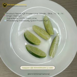 Tranches de citron vert entières surgelées LQF du Vietnam, vert vif et arôme frais, emballées sous vide et en vrac, 100 % fraîches - Product Image 3