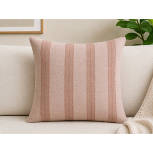 Luxury 100% Linen Woven Striped Cushion Cover | Yarn Dyed Decorative Pillowcase for Home, Sofa, Bedroom & Hotel Decor - Product Image 3