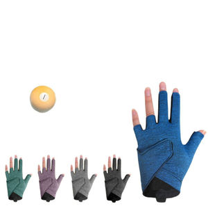 Gants de billard respirants antidérapants durables personnalisés à 5 doigts pour les joueurs de billard professionnels - Product Image 1