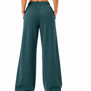 Pantalon de survêtement évasé décontracté, pantalon large moderne pour la mode urbaine décontractée, pantalon évasé pleine longueur pour un port quotidien confortable - Product Image 2