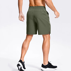 Shorts de tennis pour hommes sur mesure en gros, tissu extensible 4 directions en polyester et élasthanne, avec deux poches latérales, pour la course et le tennis - Product Image 2