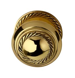 Metal Door Knob Gold Finish set of 4 Decorative Round <b>Cabinet</b> Drawer Pull Handle <b>Vintage</b> Antique Furniture Hardware - Product Image 2