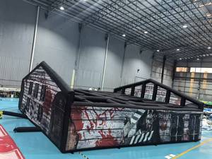 Maison hantée gonflable écologique de 8 m x 4 m pour Halloween, thème zombie pour adultes - Product Image 5