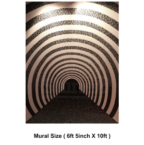 Panneau mural en mosaïque de verre découpé à la main, motif artistique luxueux, résistant à l'eau, écologique, pour revêtement mural intérieur d'hôtel et d'école - Product Image 2