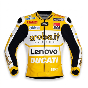 Chaqueta de Motociclismo Scott Redding WSBK, Personalizada Rucati, de Cuero de Canguro, con Certificación MotoCP CE, Chaqueta Profesional para Hombre - Product Image 1