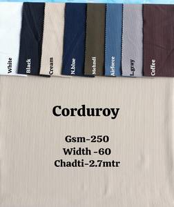 Tissu en velours côtelé, densité 250 g/m², largeur 60 cm, longueur 2,7 m, textile côtelé pour vêtements et ameublement - Product Image 3