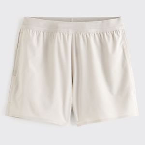 Men Quick Dry Fleece Shorts Zipper Pocket <b>Elastic</b> Waist Drawstring Stretch Gym Running Shorts Lightweight Training OEM ODM - Product Image 1