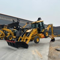 Mini-chargeuse-pelleteuse 4x4 compacte avec chargeur et rétrocaveuse, prix direct usine Chine, livraison gratuite, à vendre