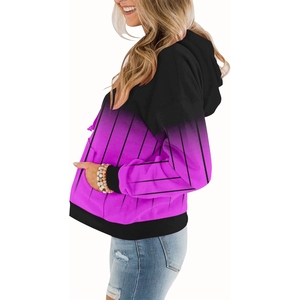 Premium 100% Cotton 320gsm Eco-Friendly Lightweight Women's Winter <b>Hoodie</b> <b>Thin</b> Hooded Top Breathable Pullover Sweatshirt - Product Image 2