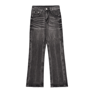 Vaqueros de mujer de corte holgado a la moda, estilo Stonewashed, Streetwear Y2K, pantalón vaquero baggy para mujer, vaquero vintage recto y elegante. - Product Image 1