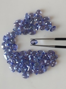 Piedra de Tanzanita Azul Violeta de 6x4 mm, Corte Ovalado Natural de Alta Calidad, Gema Suelta de la Mejor Calidad para Joyería - Product Image 1