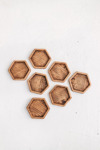 Handicrafts wooden Coaster for serving tea and protect the surface also home decor products likly use in kitchen - Product Image 4