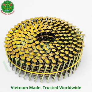 Clavos en espiral de 15 grados y 1-3/4 pulgadas con vástago liso para pistola de clavos a gas, directamente de fábrica en Vietnam |   Clavo en rollo - Product Image 1