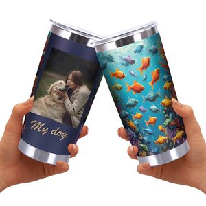 Stainless Steel Tumbler 20oz Double Wall Vacuum Insulated <b>Hot</b> <b>Cold</b> Drink Cup - Product Image 2