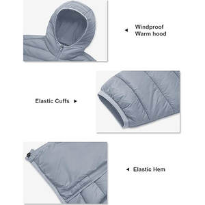 Veste d'hiver matelassée à capuche pour homme, coupe-vent, légère, avec design pliable, pour les voyages en plein air - Product Image 6