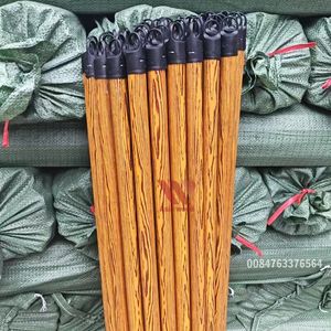Palos de fregona con mango de escoba de madera recubierto de PVC de colores café, precio más barato y alta calidad de fábrica Vietnam - Product Image 5