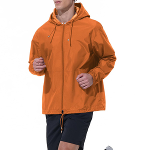 Vestes coupe-vent personnalisées pour hommes, vêtements de sport d'extérieur respirants, grande taille, séchage rapide, vêtements d'extérieur à bas prix, veste coupe-vent pour hommes - Product Image 3