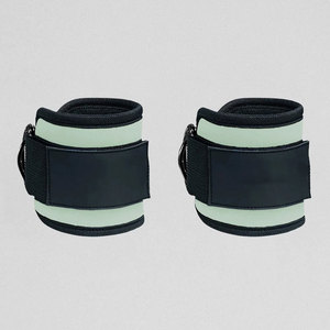 High Quality Non-Skid Unisex Polyester/Nylon <b>Ankle</b> <b>Support</b> One Size Fits All Gym Workouts Weight Lifting Cable Protection - Product Image 1