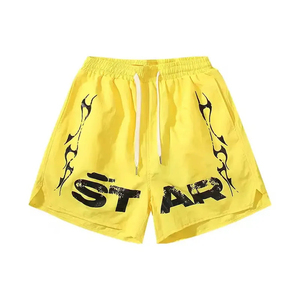 Shorts décontractés en coton pour hommes, avec cordon de serrage et poches latérales, pour le streetwear et le sport – Vente en gros - Product Image 3