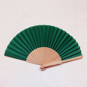 23cm High Quality Personalized Bamboo Hand Held Fan Custom Printed Logo Folding Fan Wholesale Fan Women Wedding Dance